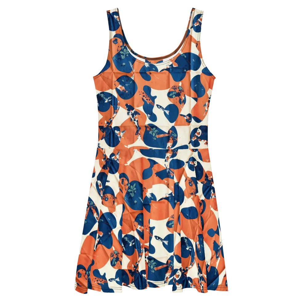 Koi Pop on Skater Dress — Front