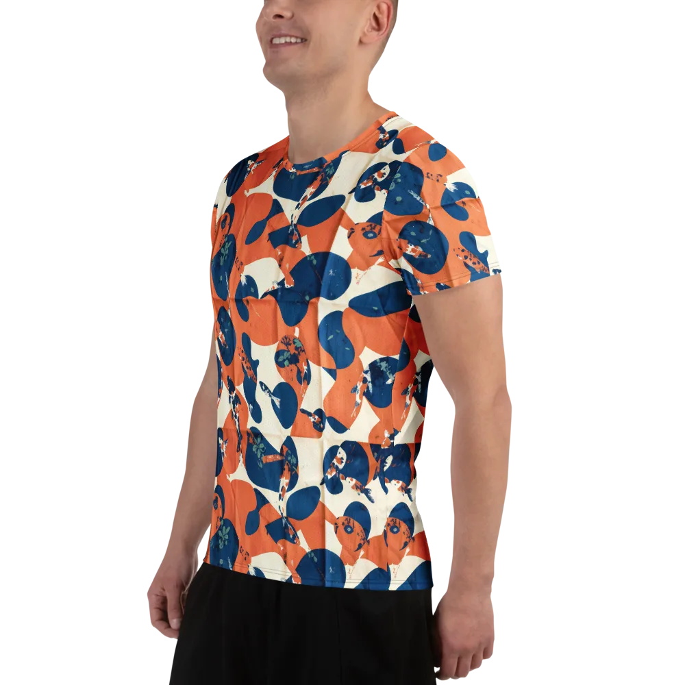 Koi Pop on Men's Athletic T-Shirt — Left