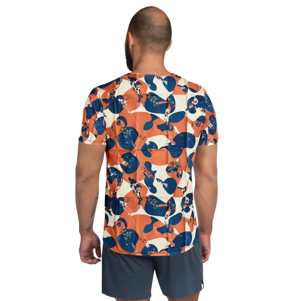 Koi Pop on Men's Athletic T-Shirt — Back
