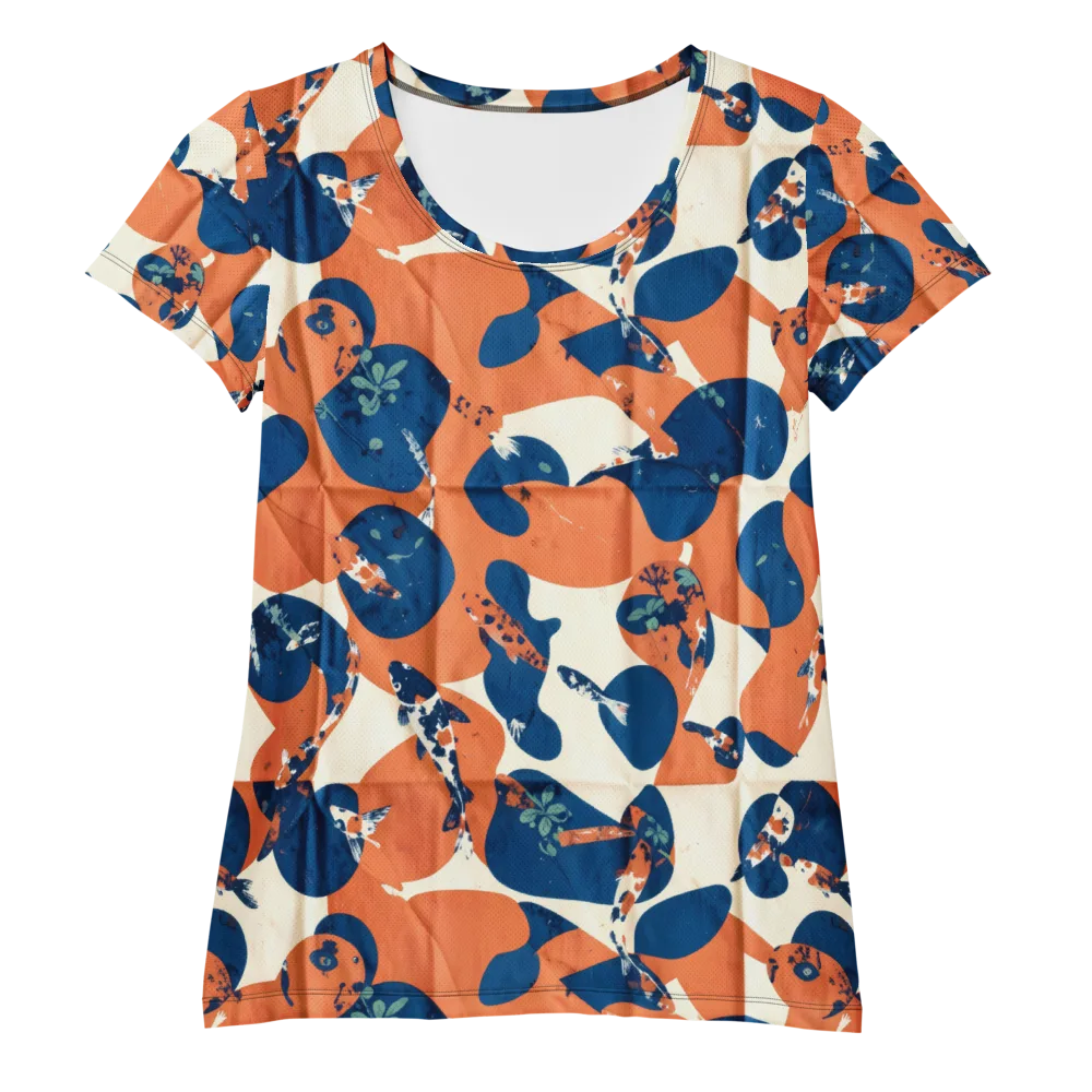 Koi Pop on Women's Athletic T-Shirt — Front