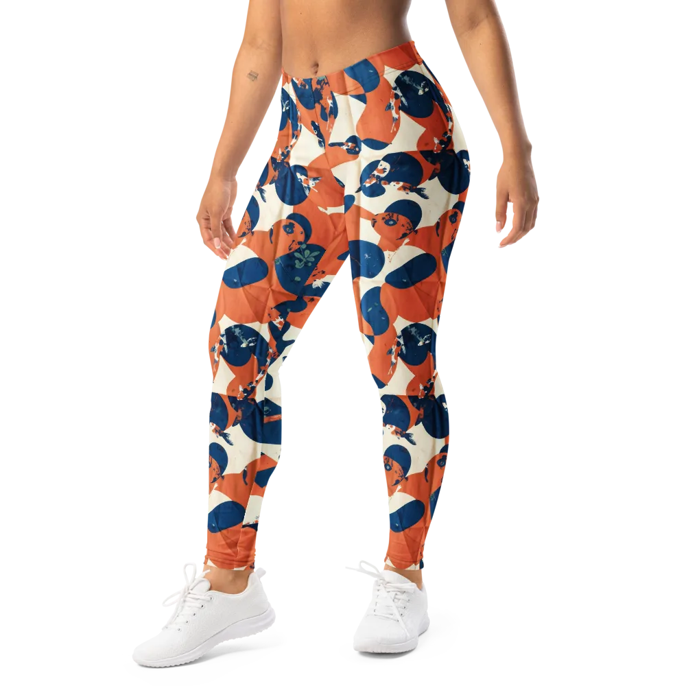 Koi Pop on Leggings — Left Front