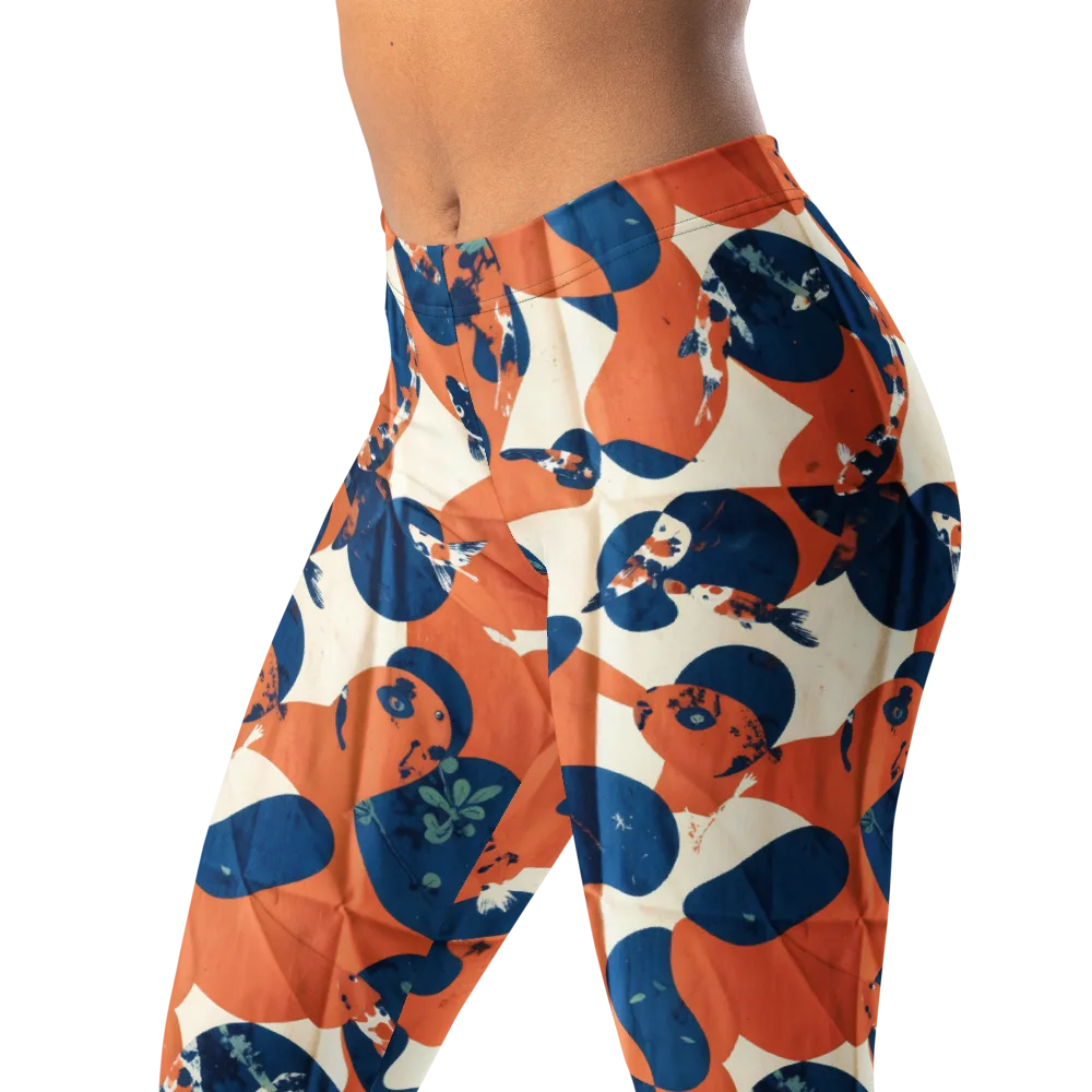 Koi Pop on Leggings — Left Front