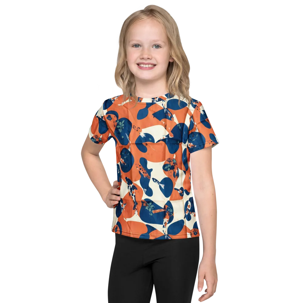 Koi Pop on Kids Crew Neck T-Shirt — Front