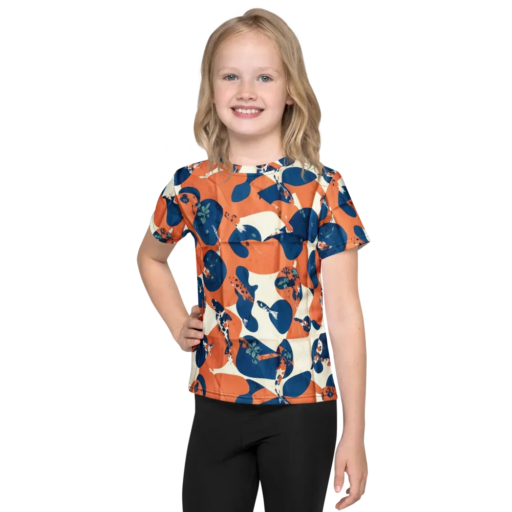 Koi Pop on Kids Crew Neck T-Shirt — Front