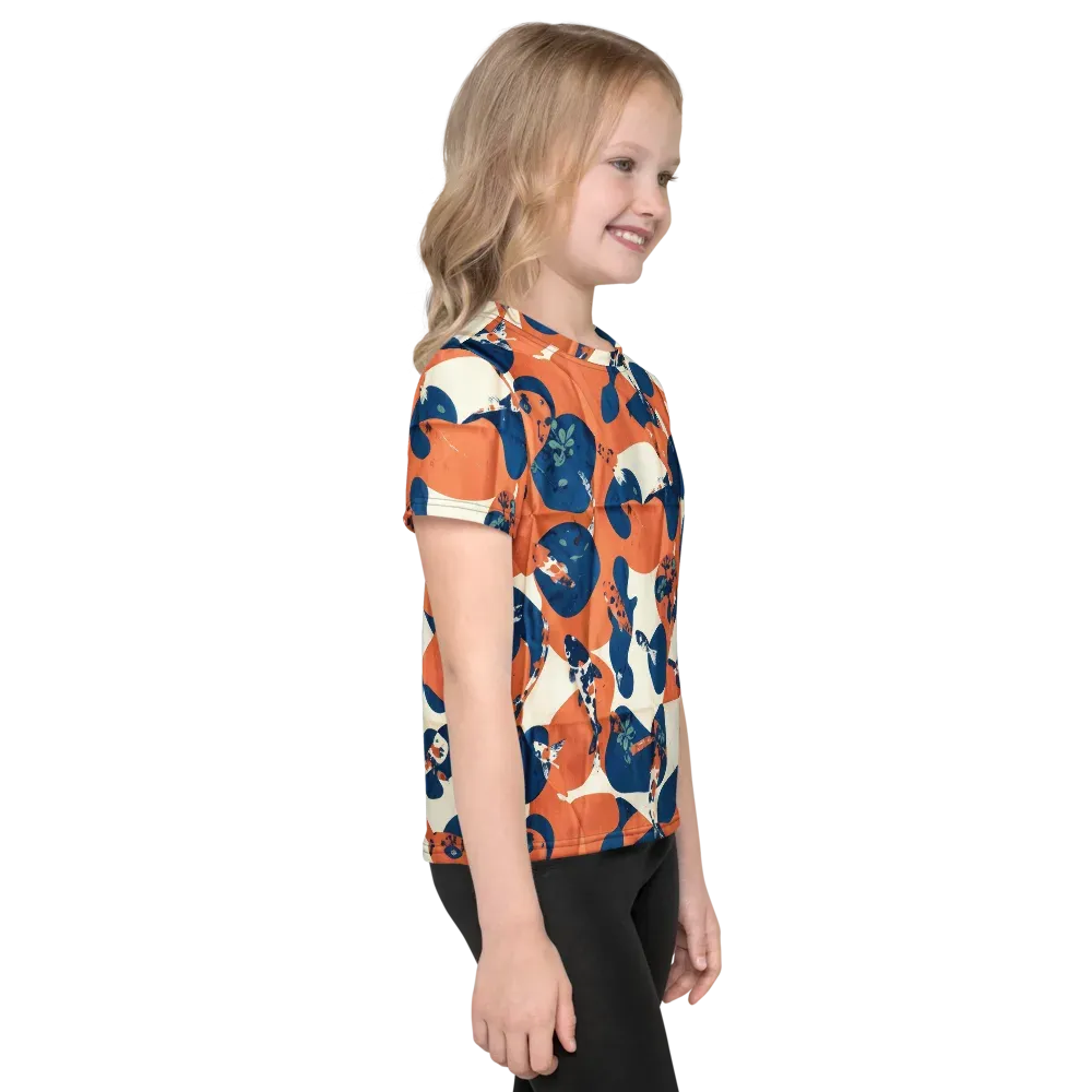 Koi Pop on Kids Crew Neck T-Shirt — Right