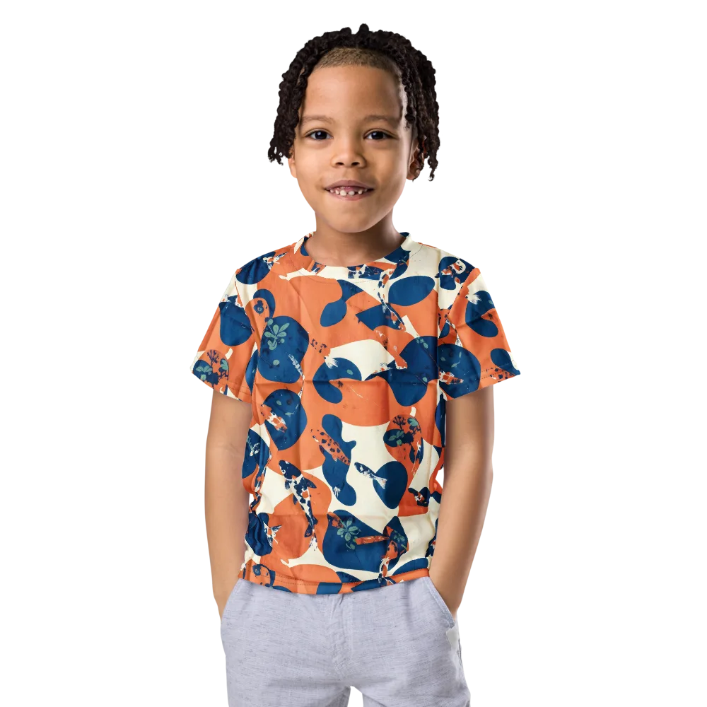 Koi Pop on Kids Crew Neck T-Shirt — Front