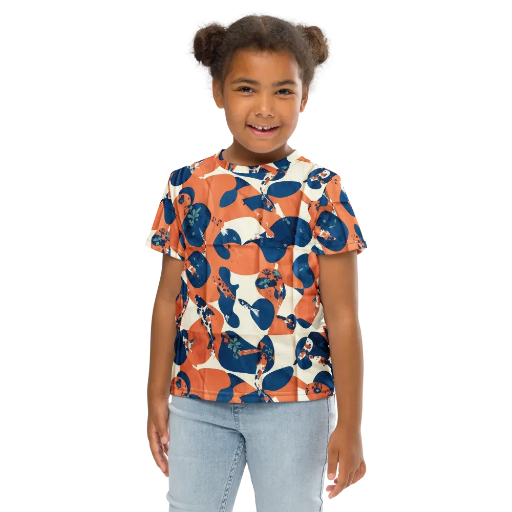 Koi Pop on Kids Crew Neck T-Shirt — Front