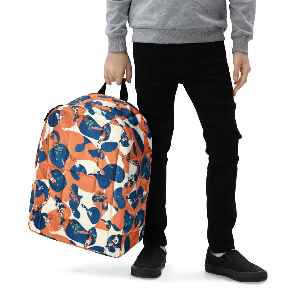 Koi Pop on Minimalist Backpack — Zoomed-in
