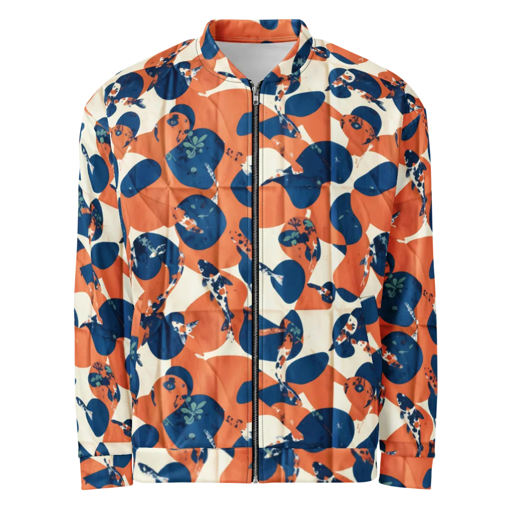 Koi Pop on Bomber Jacket — Front