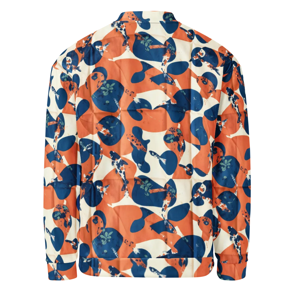 Koi Pop on Bomber Jacket — Back