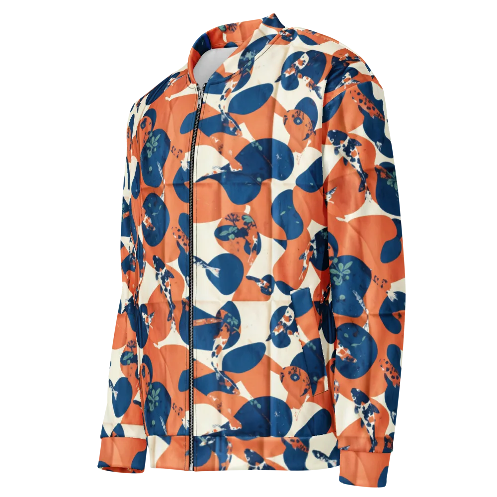 Koi Pop on Bomber Jacket — Left Front
