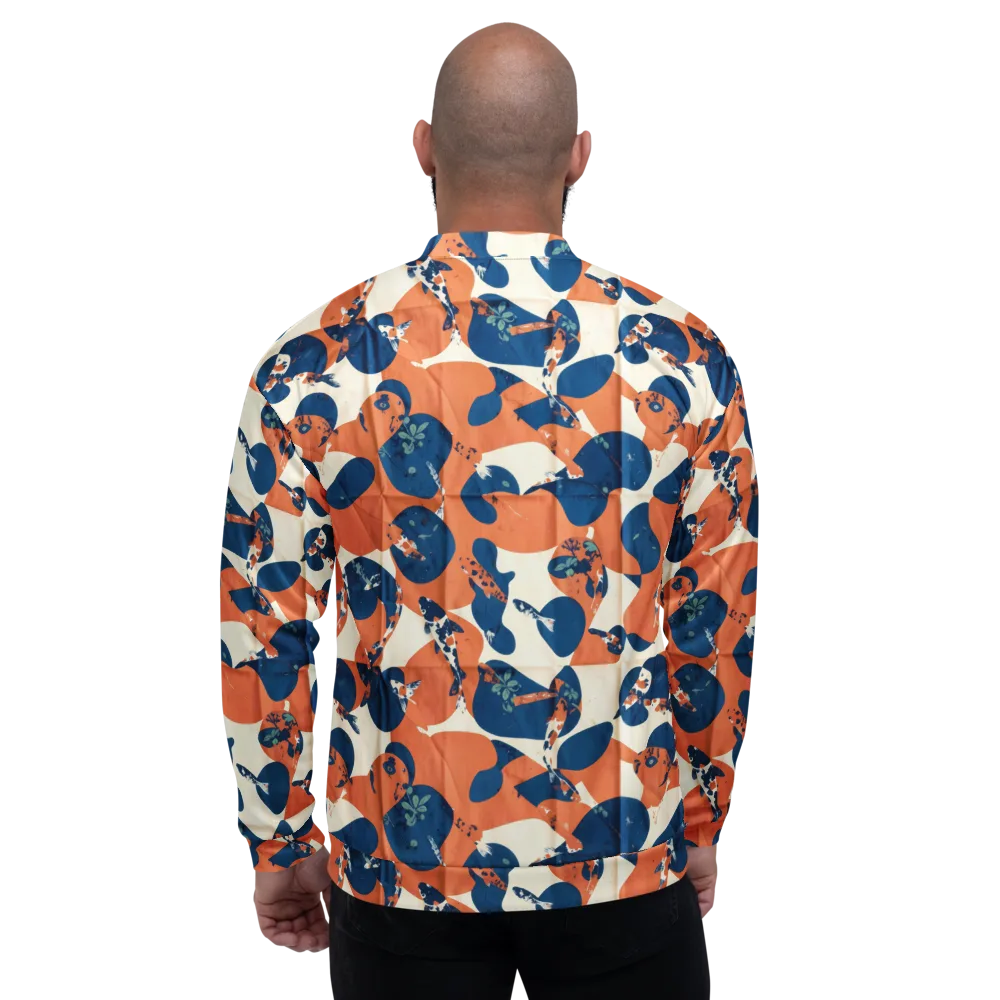 Koi Pop on Bomber Jacket — Back