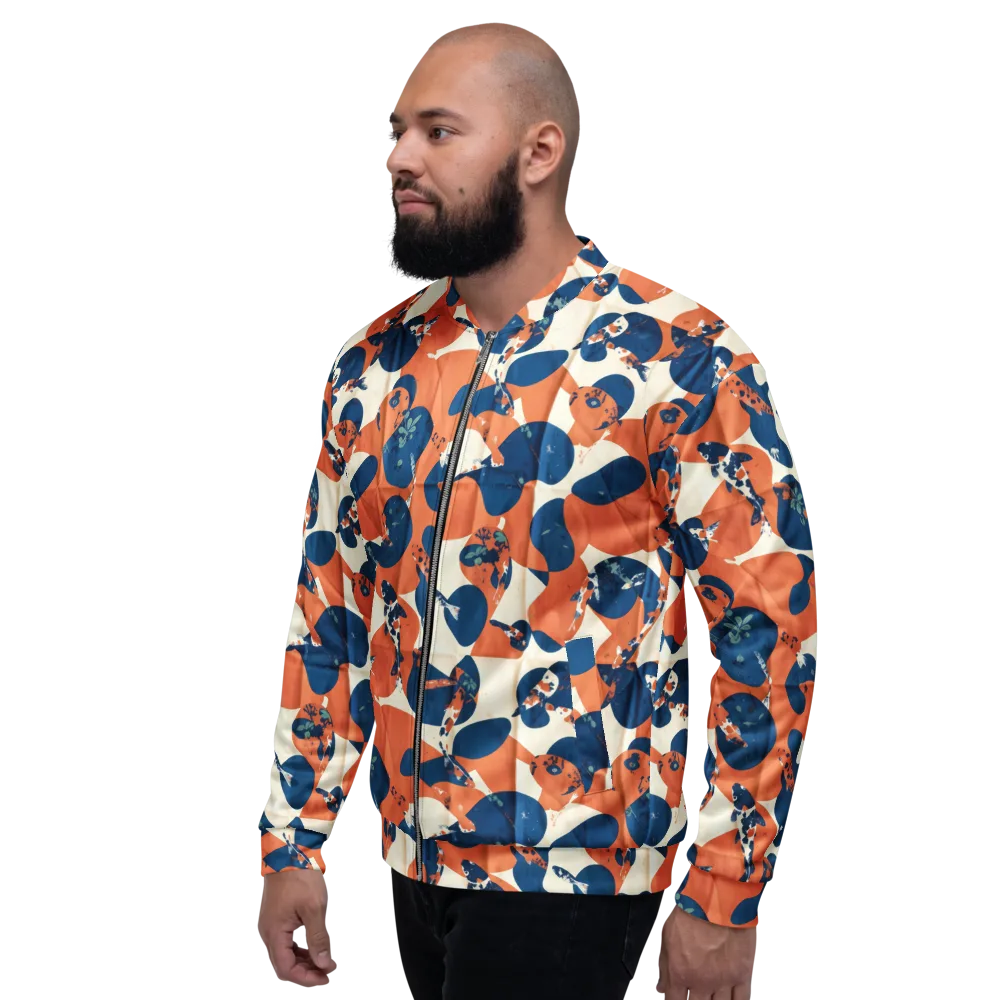 Koi Pop on Bomber Jacket — Left