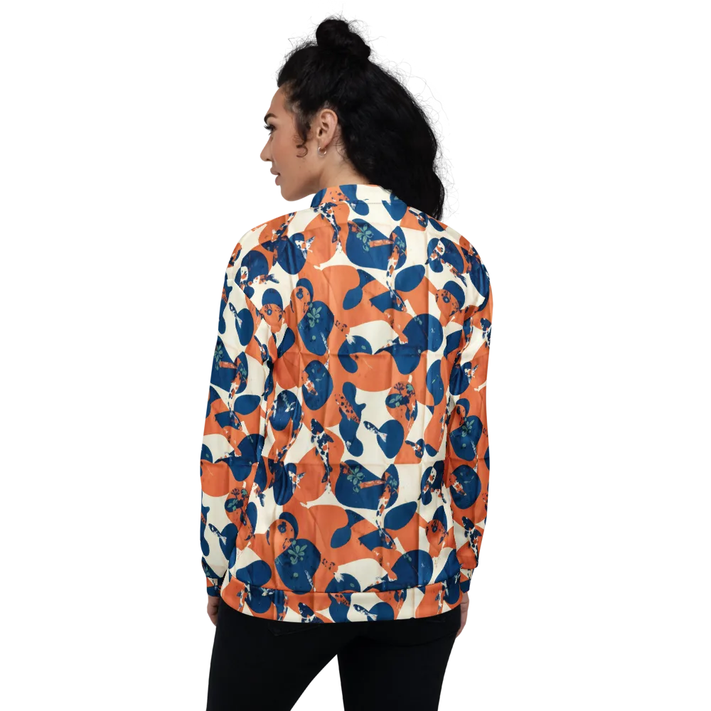 Koi Pop on Bomber Jacket — Back