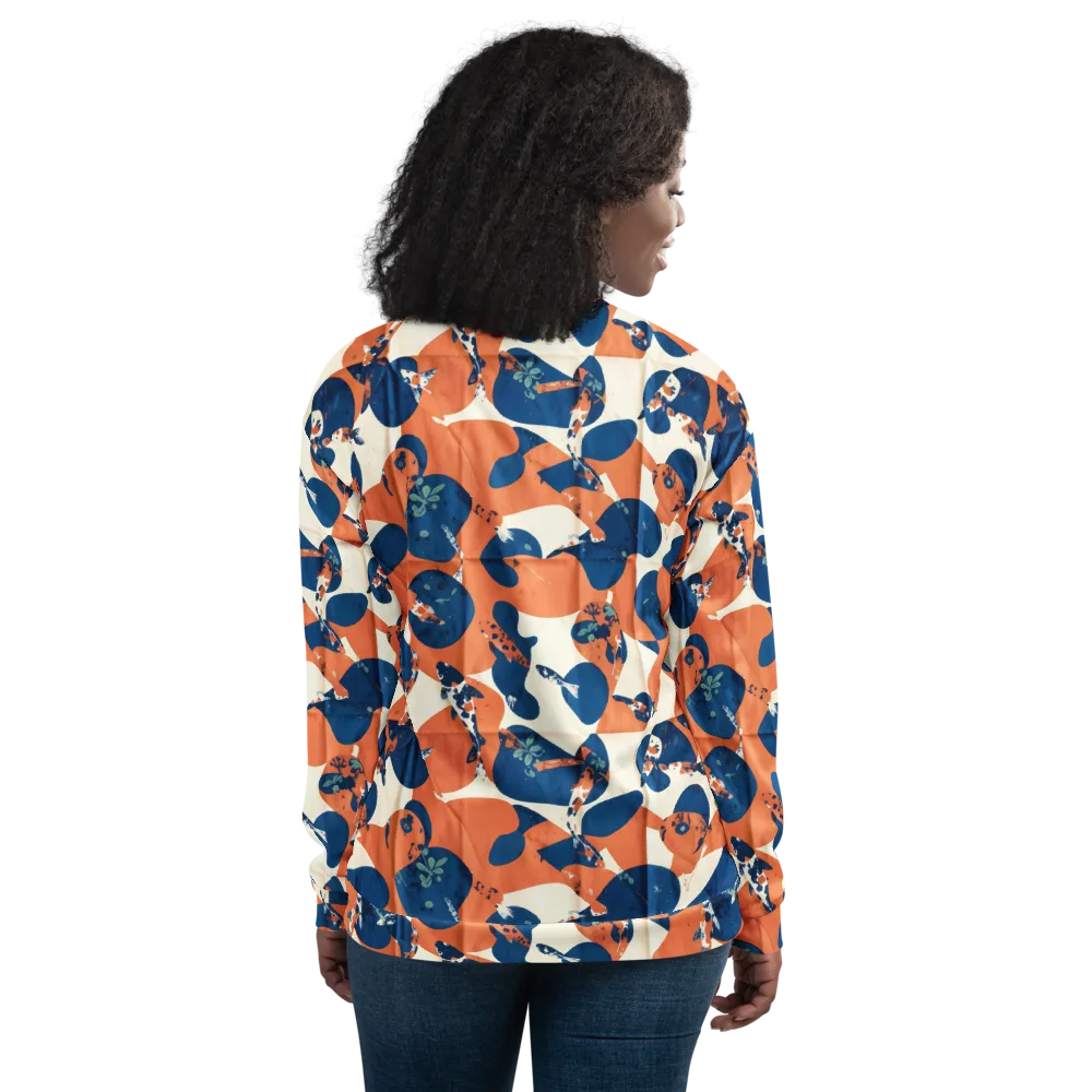 Koi Pop on Bomber Jacket — Back