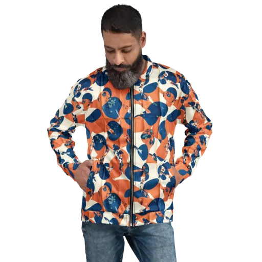Koi Pop on a Bomber Jacket