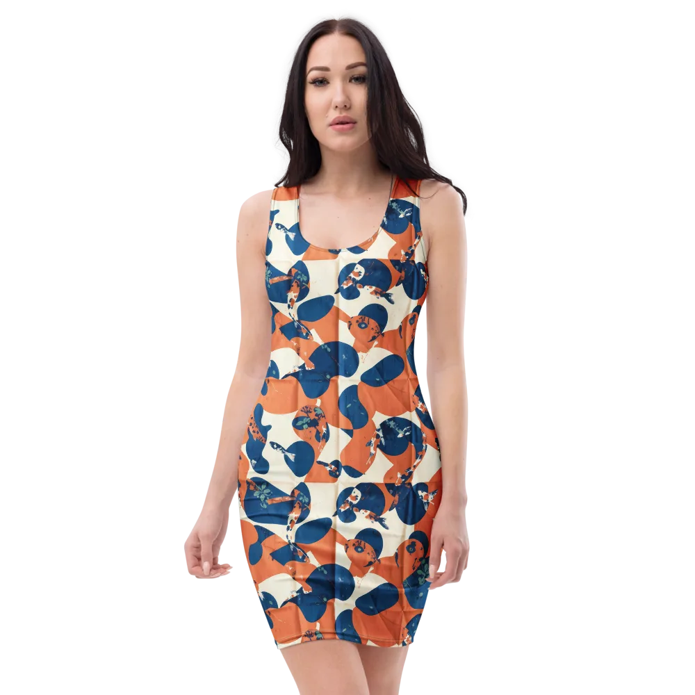 Koi Pop on Bodycon Dress — Front