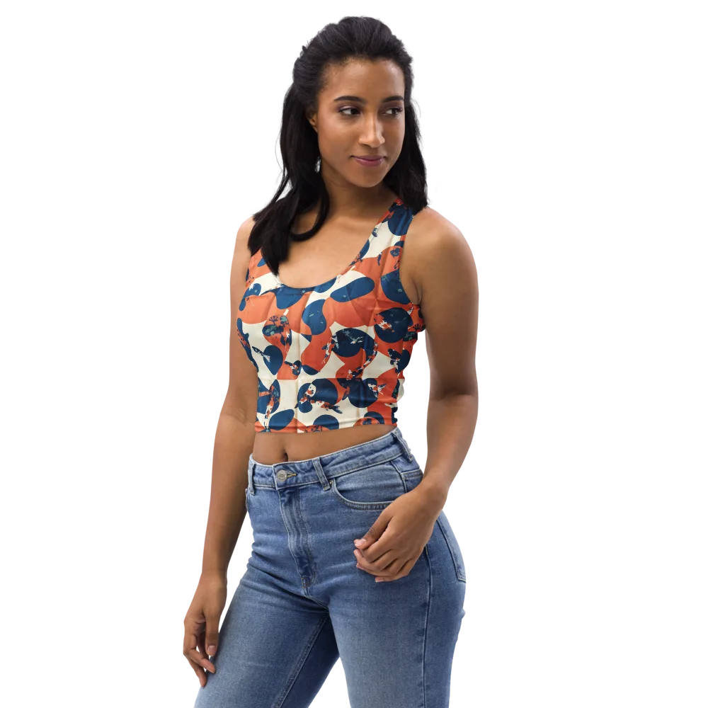 Koi Pop on Crop Top — Left Front