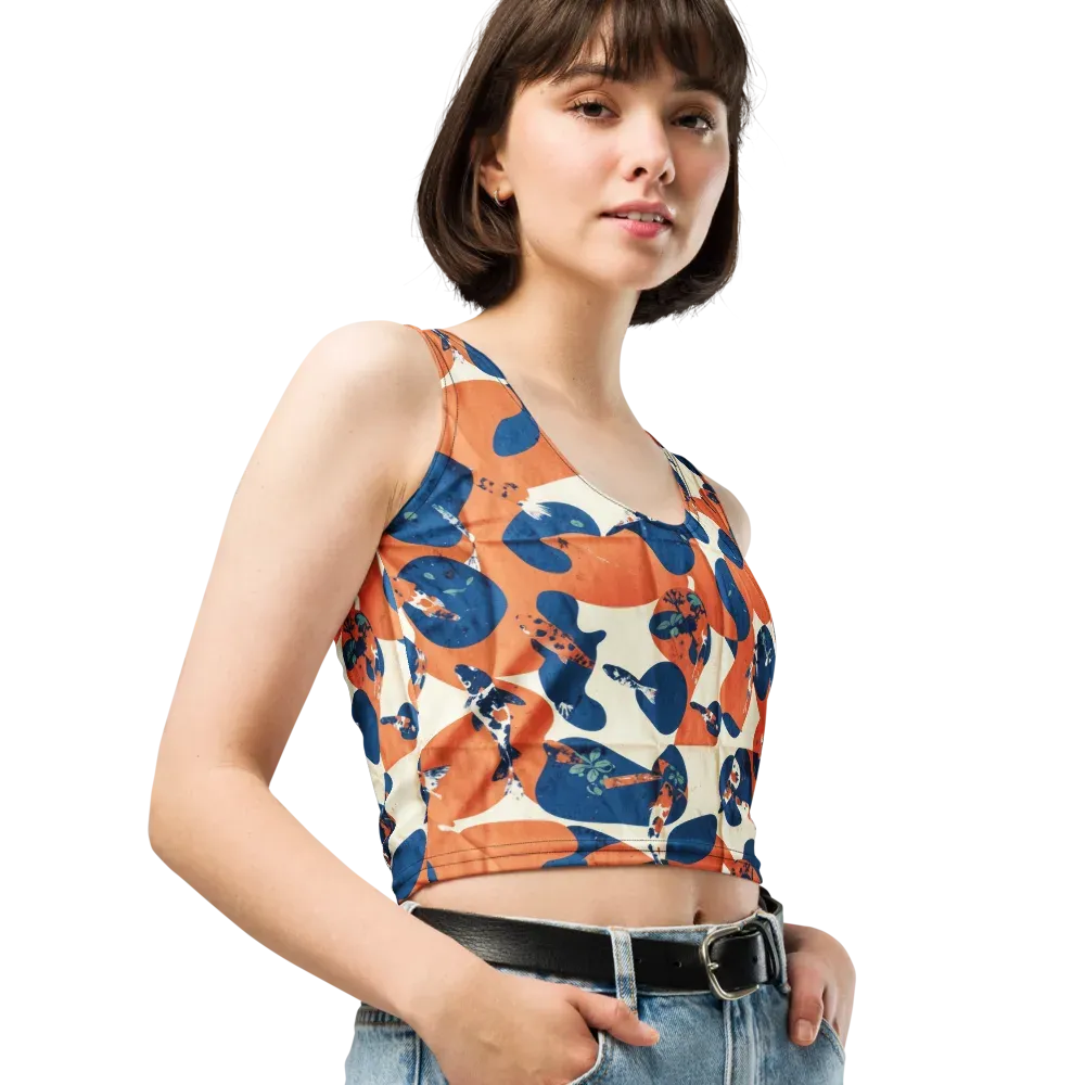 Koi Pop on Crop Top — Right Front