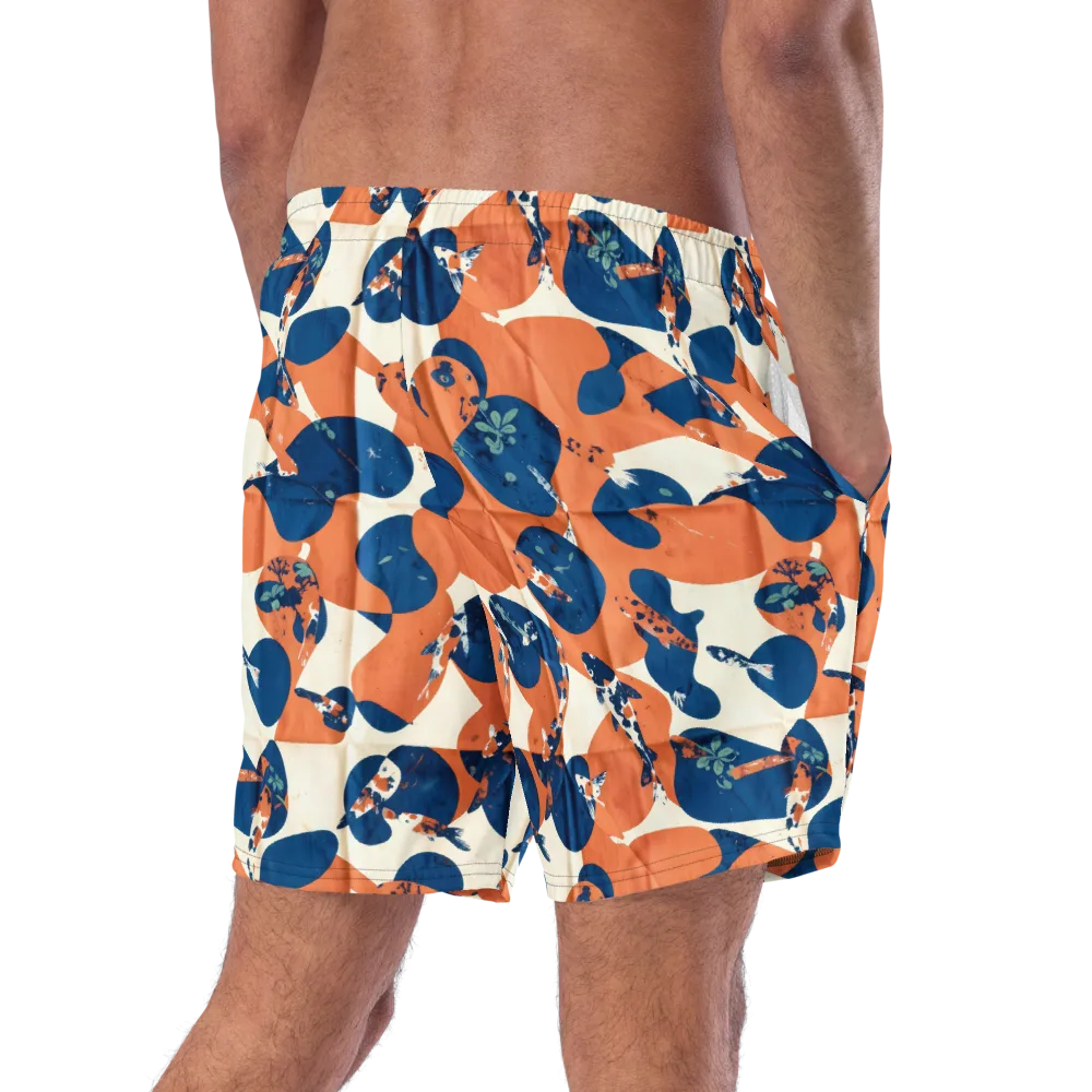 Koi Pop on Swim Trunks — Right Back