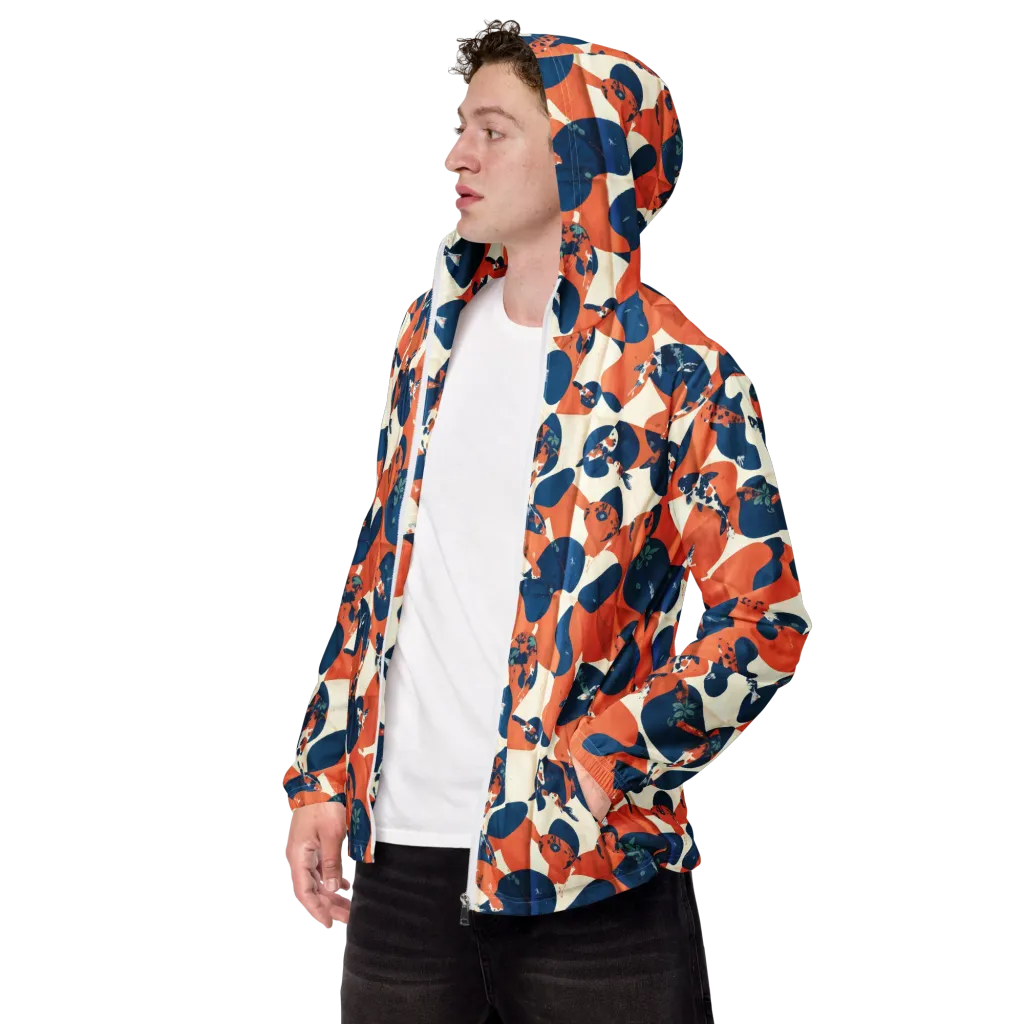 Koi Pop on Men's Windbreaker — Left Front