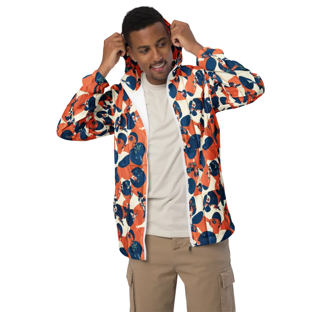 Koi Pop on Men's Windbreaker — Front