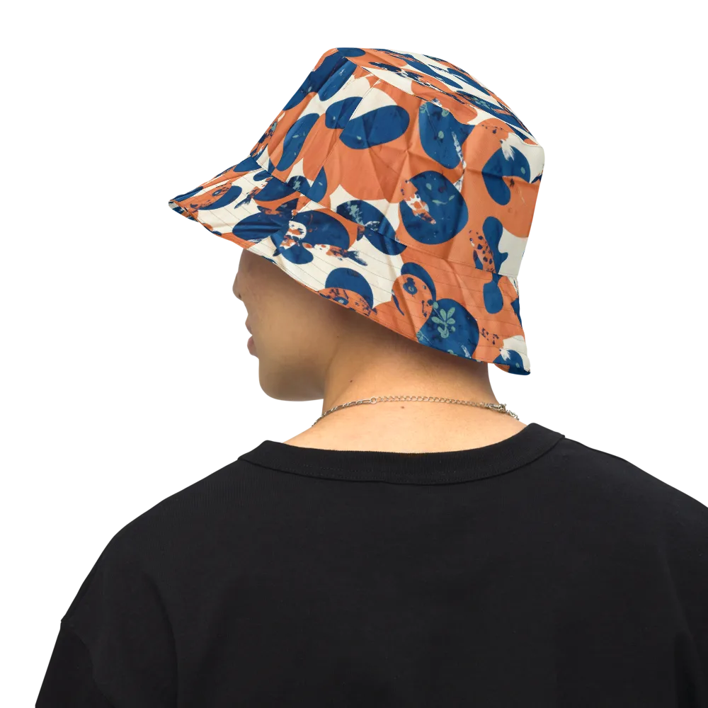 Koi Pop on Reversible Bucket Hat — Back Inside