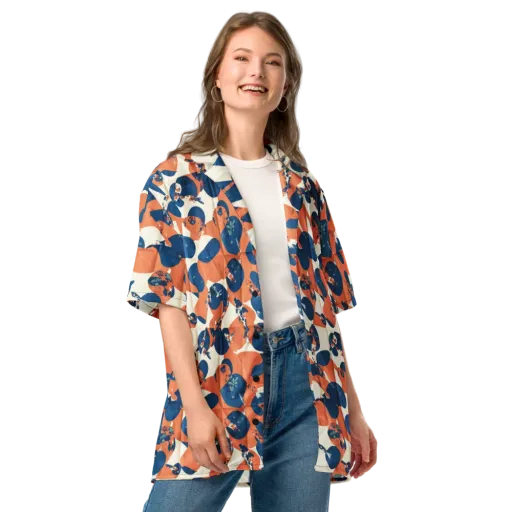 Koi Pop on a Button Shirt