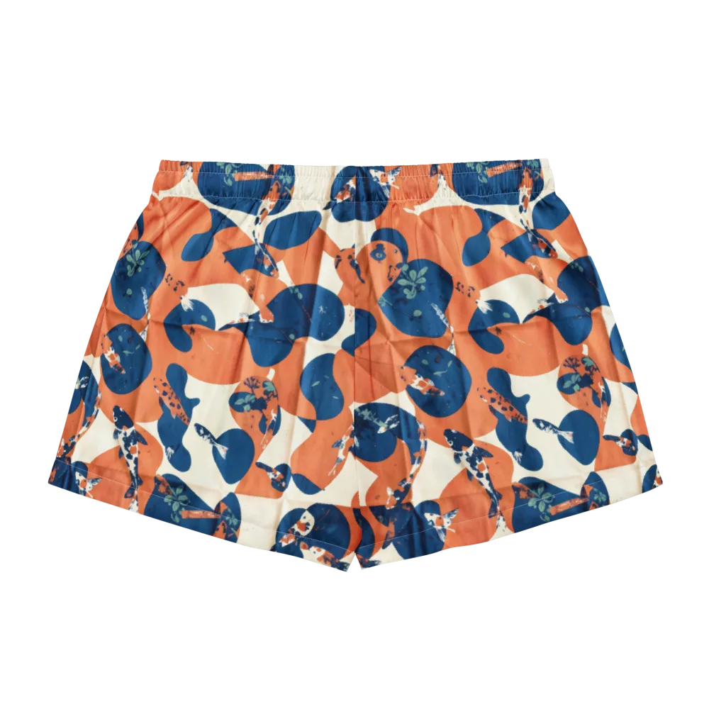Koi Pop on Women's Pajama Shorts — Back