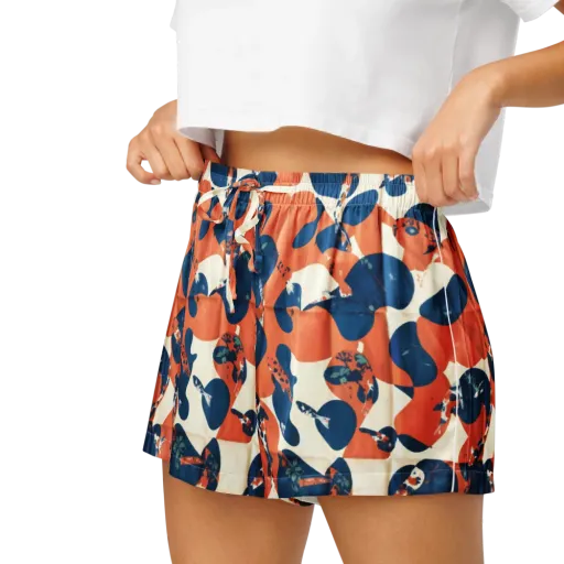Koi Pop on a Women's Pajama Shorts