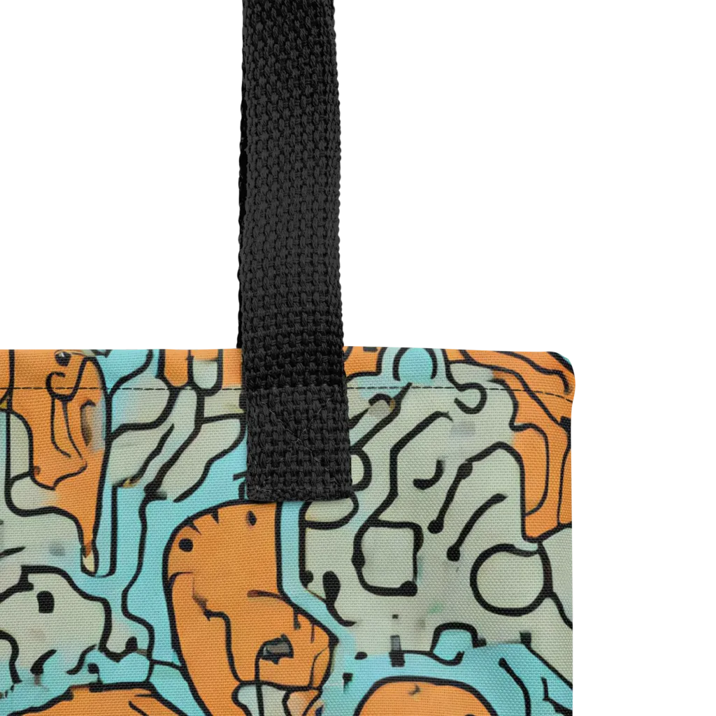 Tangerine Circuit on Tote Bag — Product details
