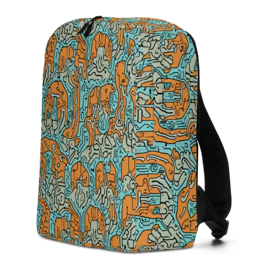 Tangerine Circuit on a Minimalist Backpack