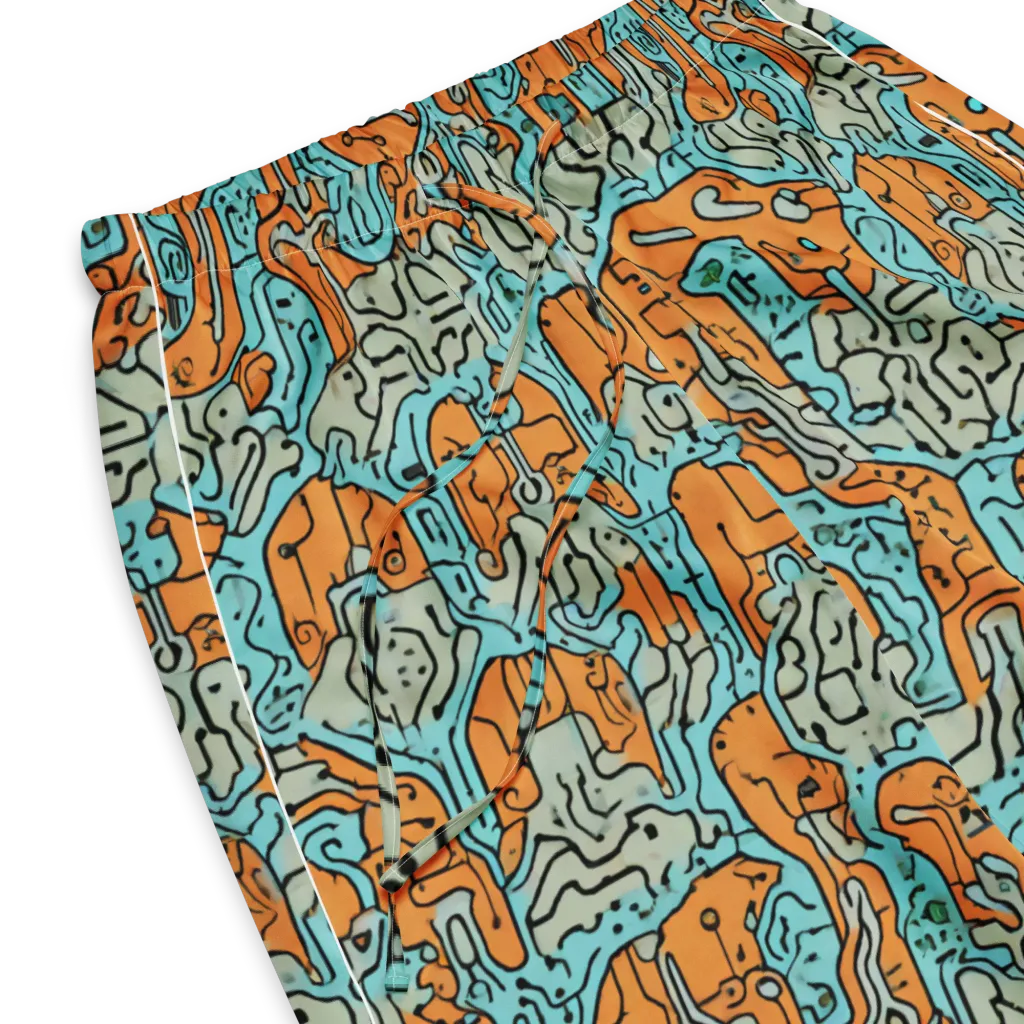 Tangerine Circuit on Women's Pajama Pants — Product details