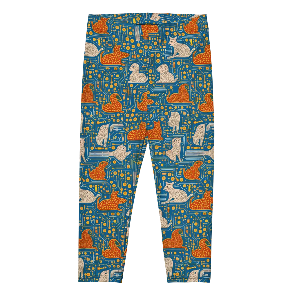 Copper Circuit Warren on Capri Leggings — Front