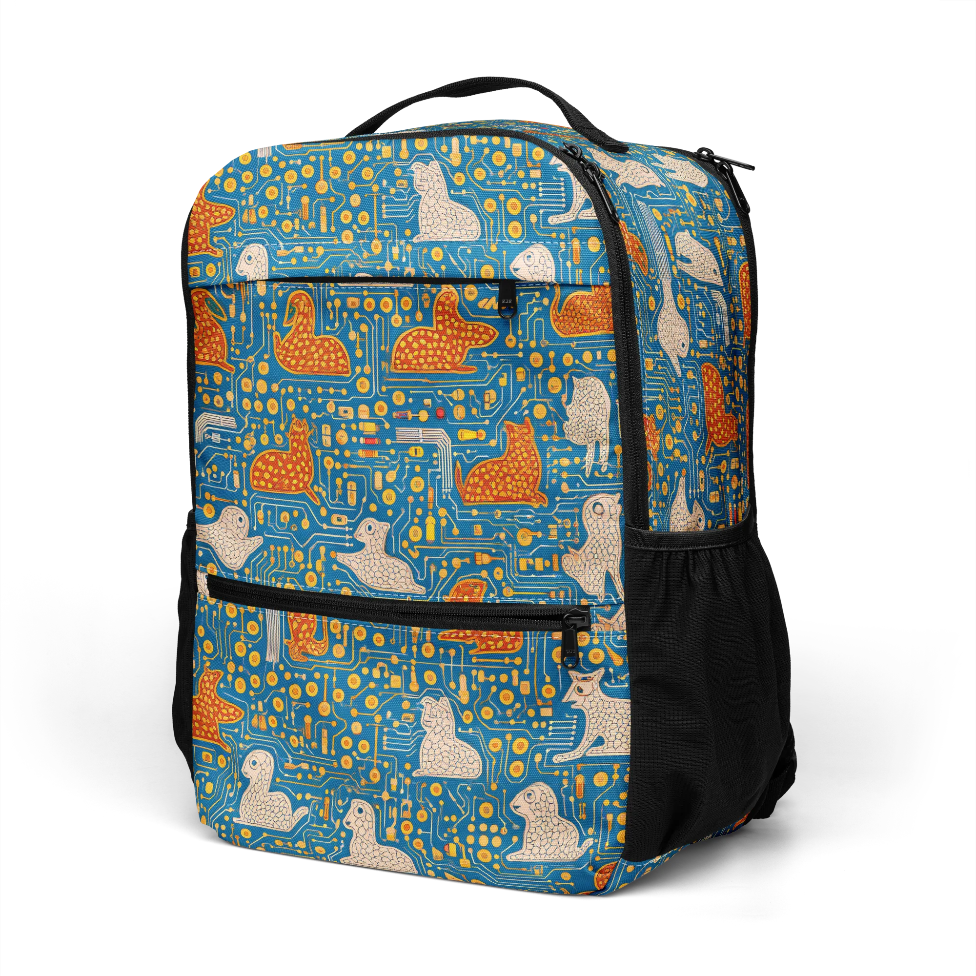 Copper Circuit Warren on Utility Backpack — Left Front