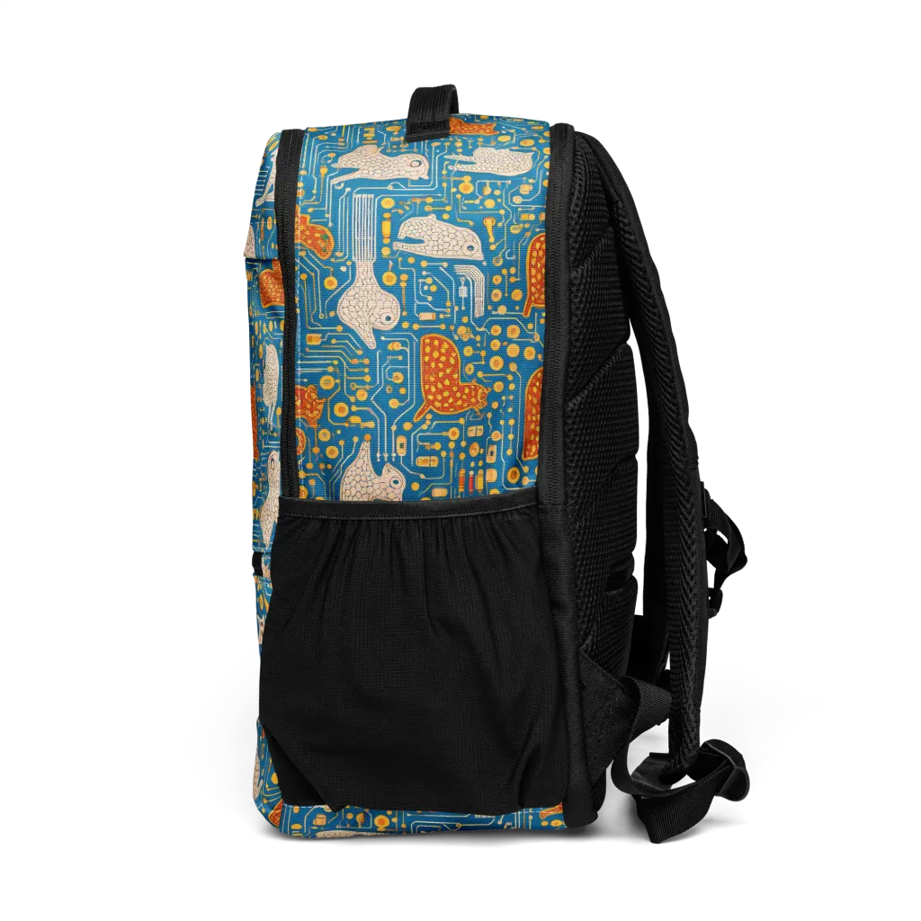 Copper Circuit Warren on Utility Backpack — Left