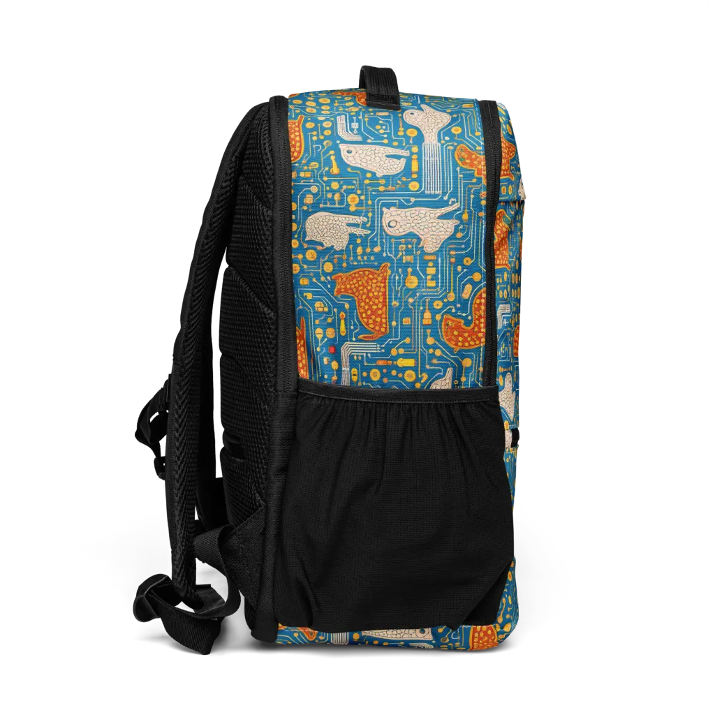 Copper Circuit Warren on Utility Backpack — Right