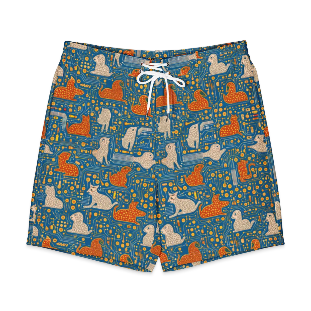 Copper Circuit Warren on Men's Board Shorts — Front