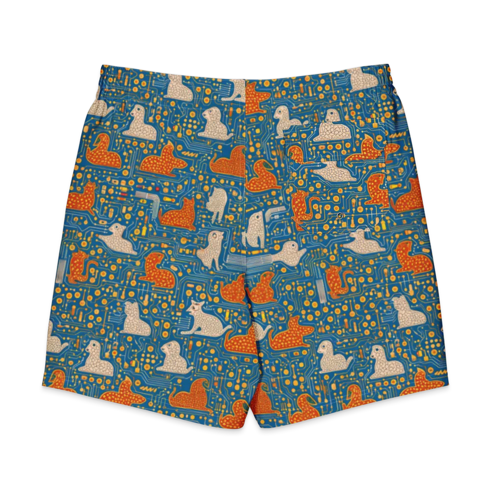 Copper Circuit Warren on Men's Board Shorts — Back