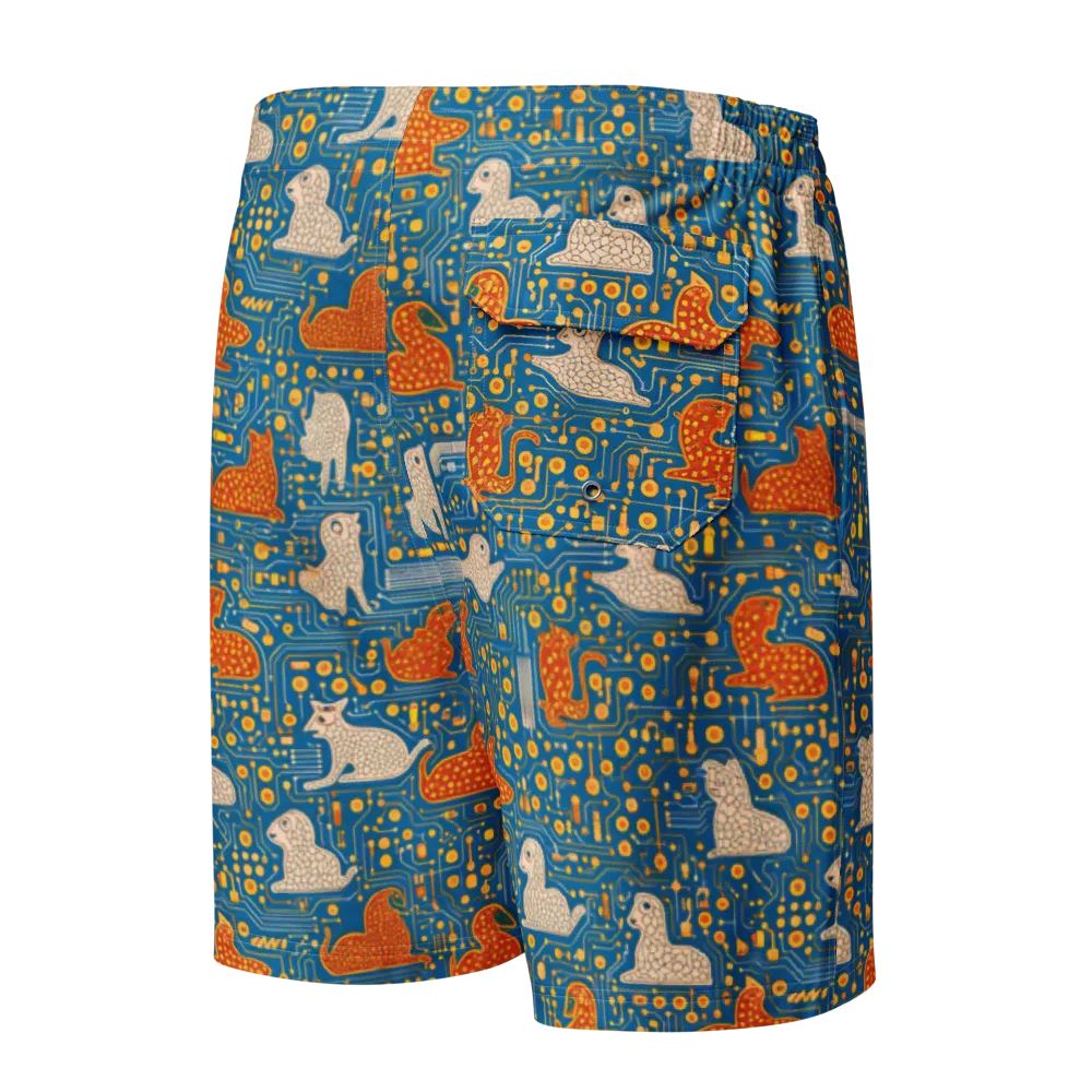 Copper Circuit Warren on Men's Board Shorts — Back