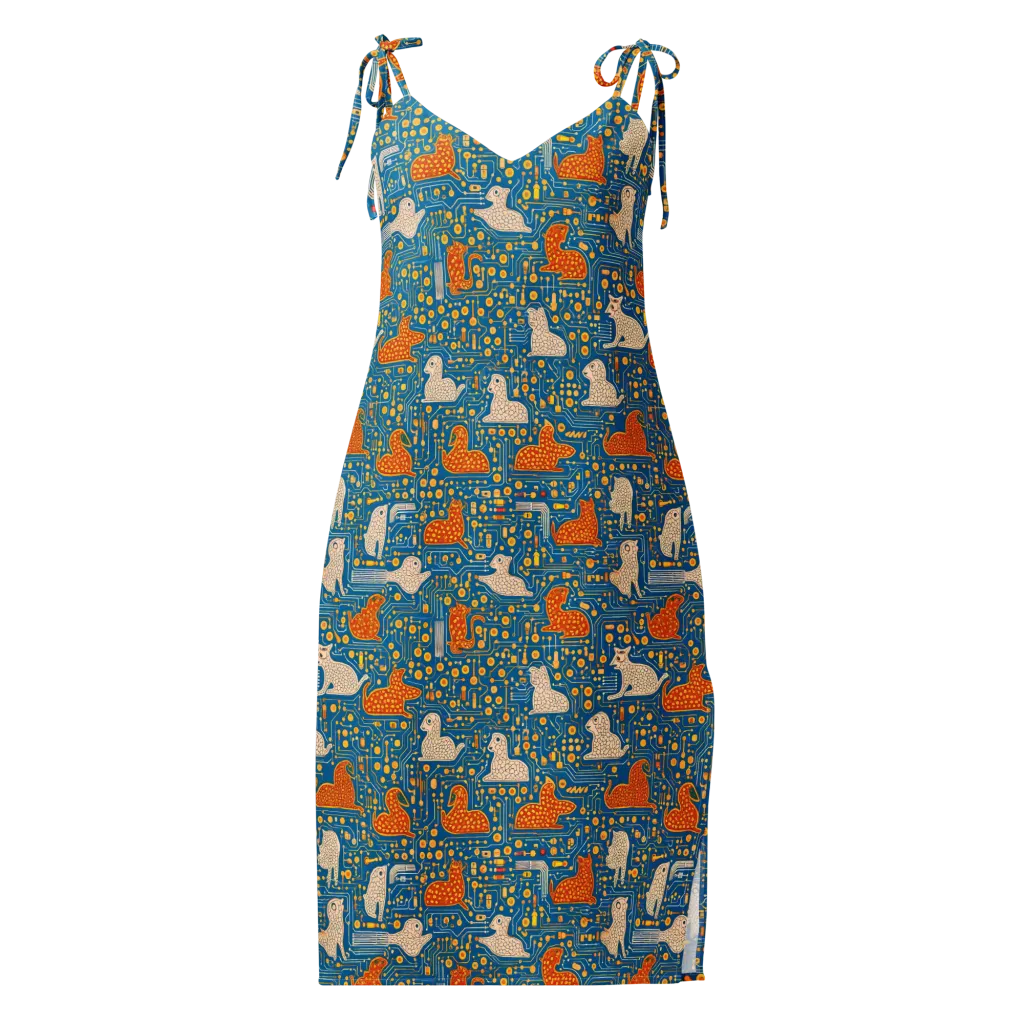 Copper Circuit Warren on Slip Dress — Front