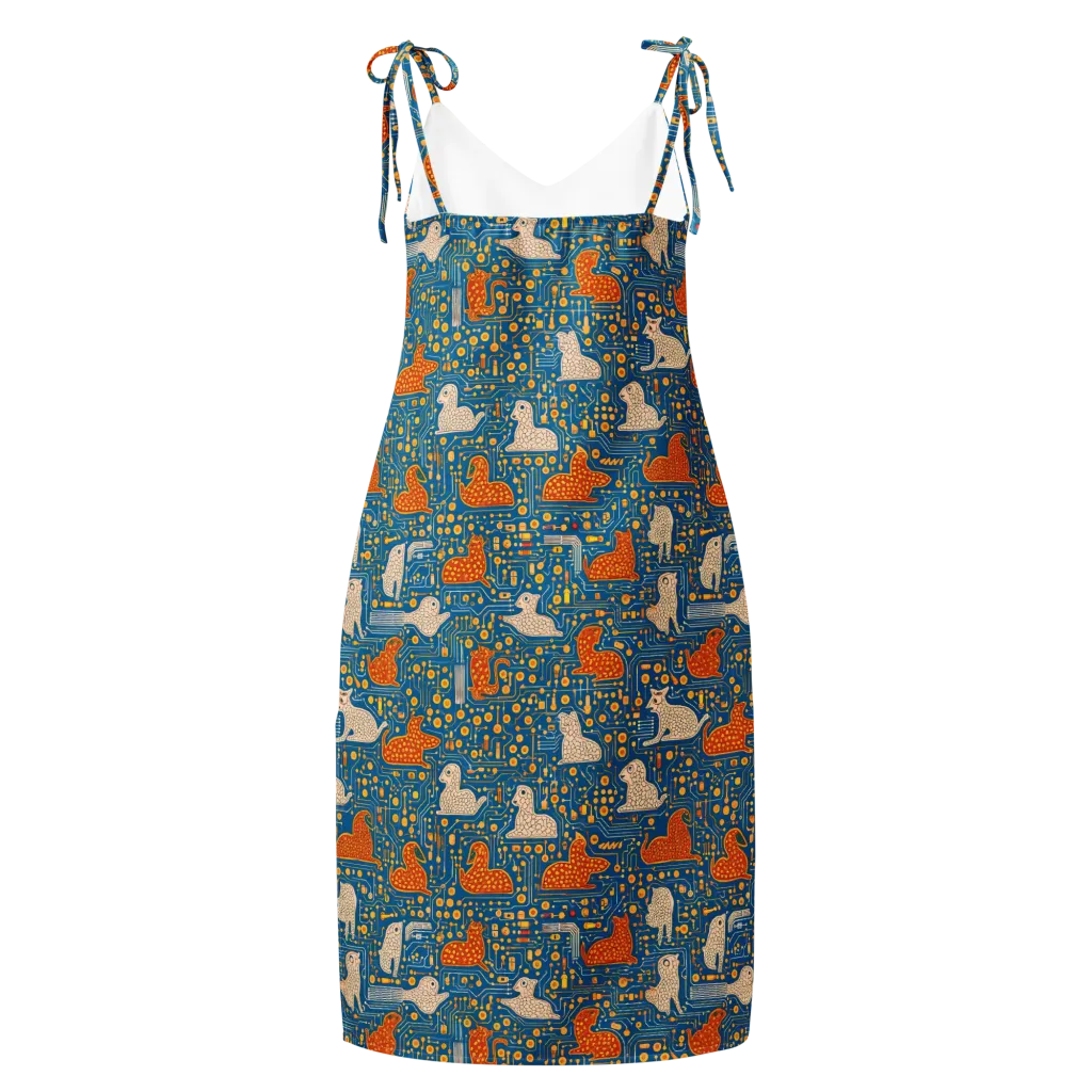 Copper Circuit Warren on Slip Dress — Back