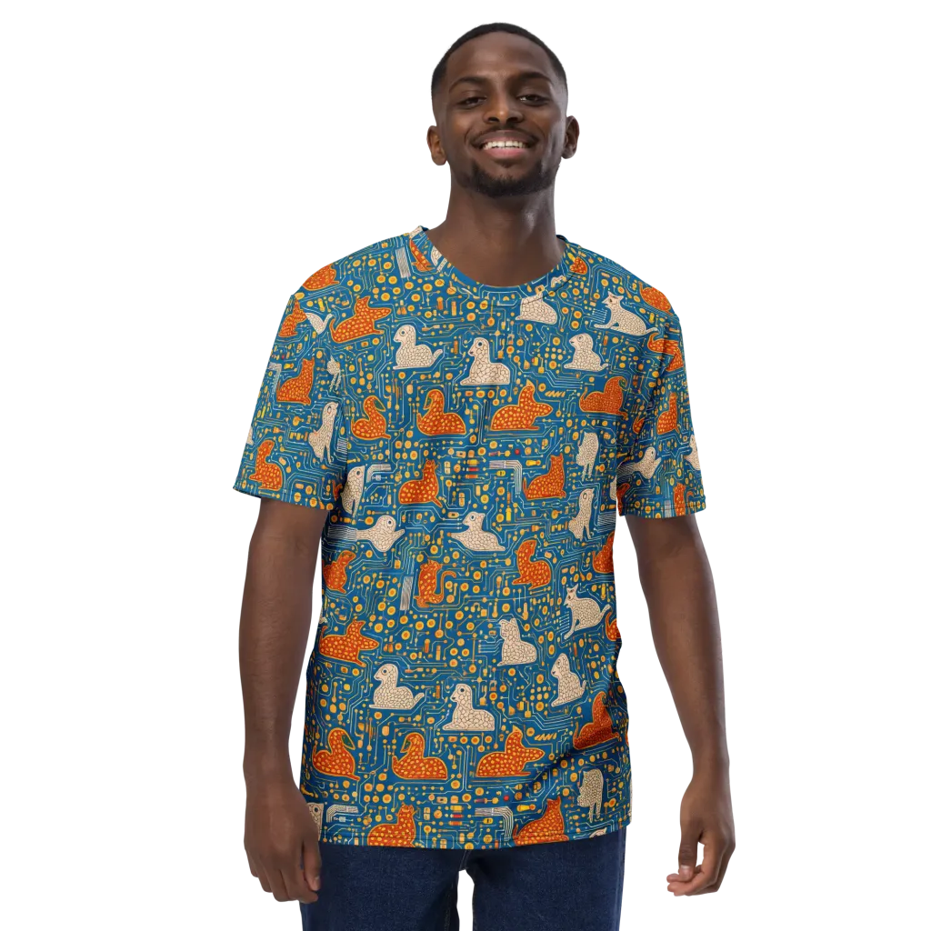 Copper Circuit Warren on Men's Crew Neck T-Shirt — Front