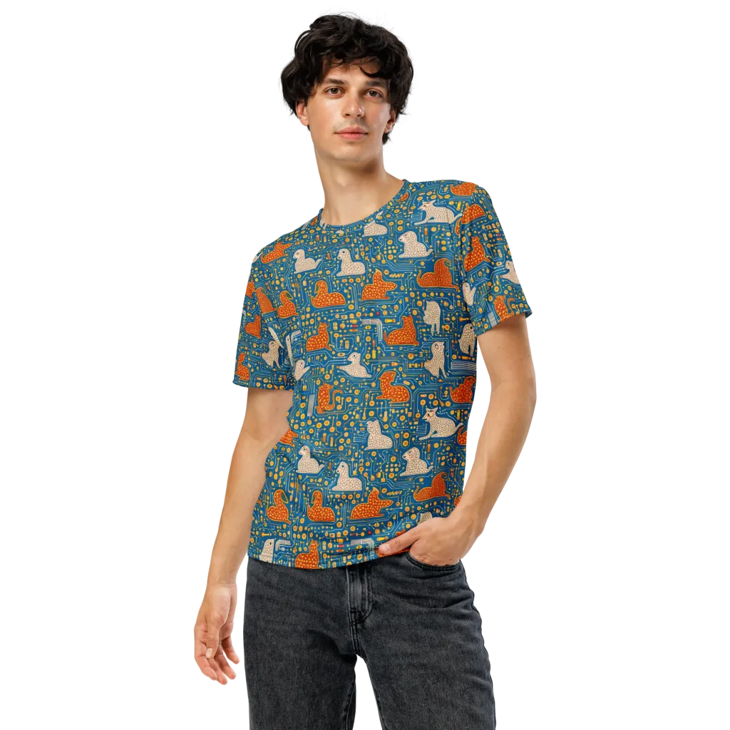 Copper Circuit Warren on Men's Crew Neck T-Shirt — Front