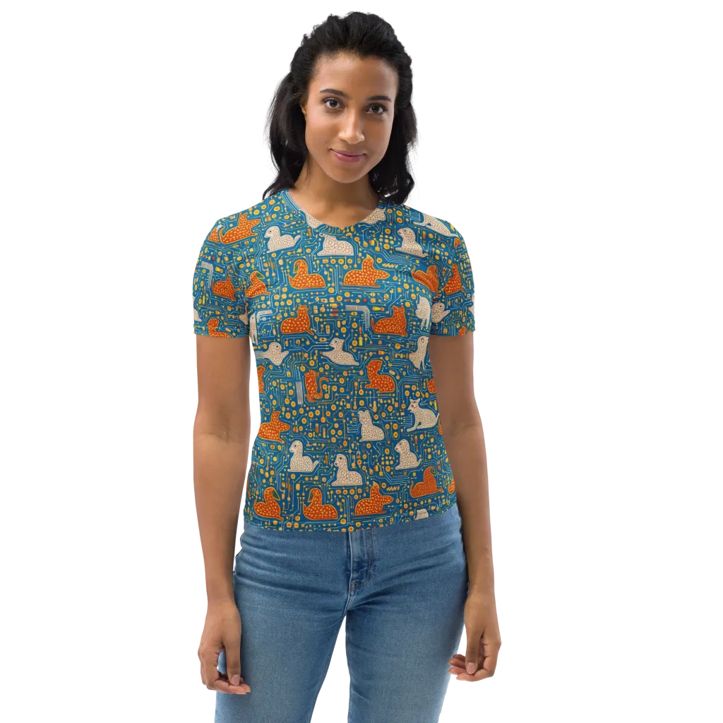 Copper Circuit Warren on Women's Crew Neck T-Shirt — Front