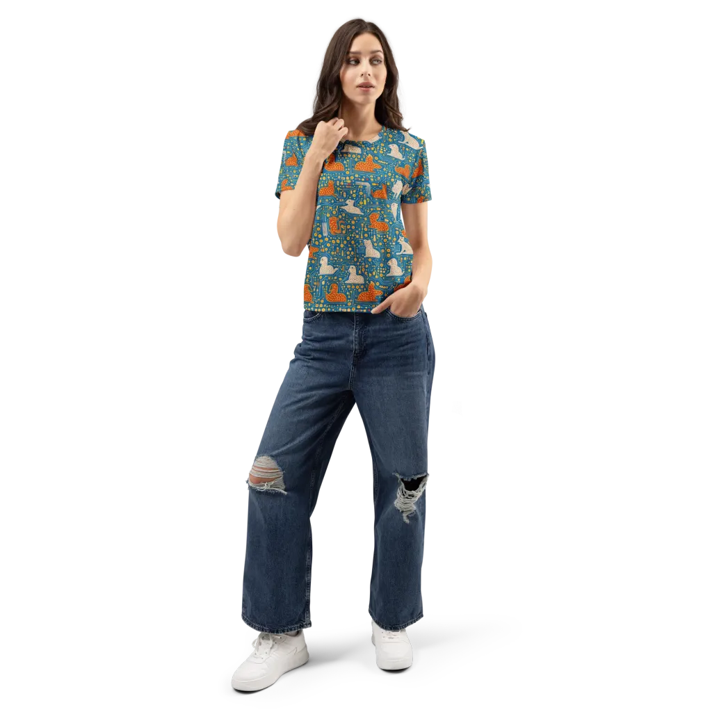 Copper Circuit Warren on Women's Crew Neck T-Shirt — Front