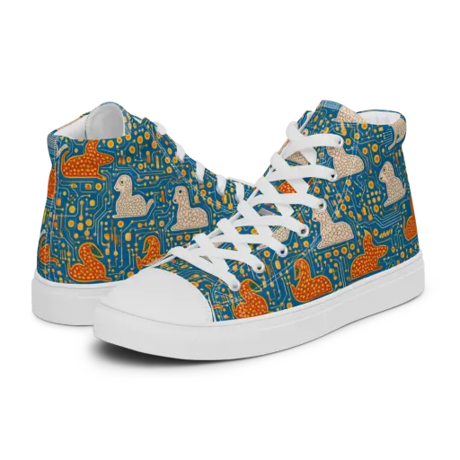 Copper Circuit Warren on a Women's High Top Canvas Shoes
