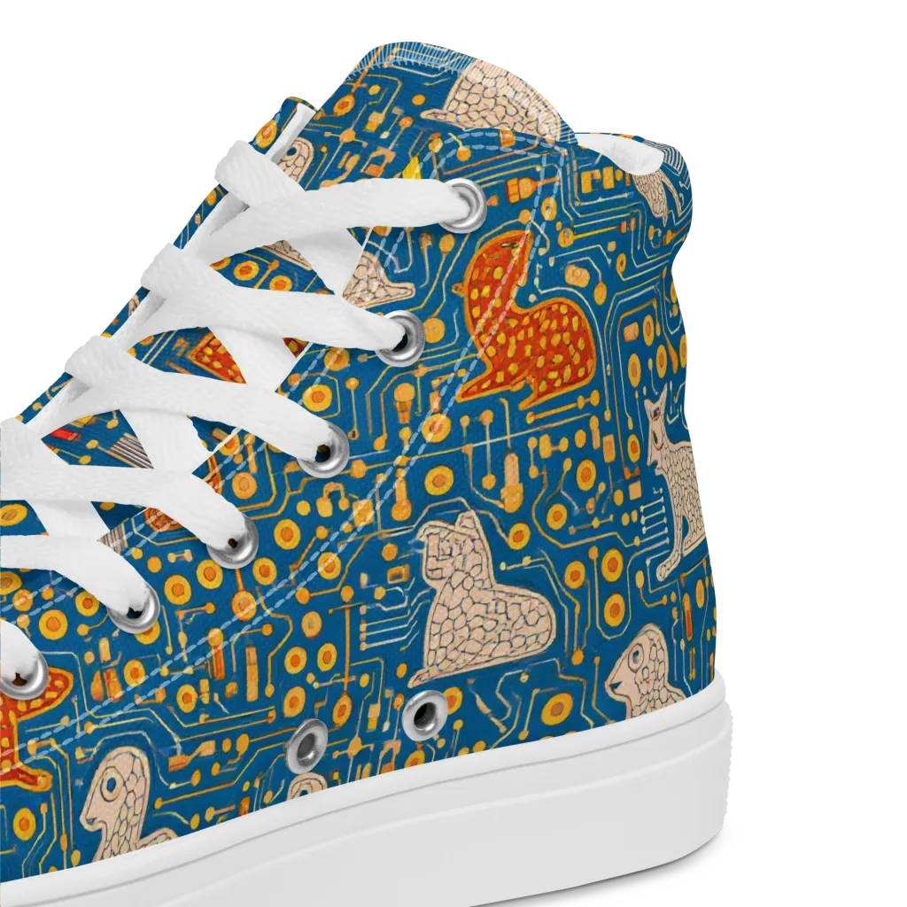 Copper Circuit Warren on Women's High Top Canvas Shoes — Product details 2