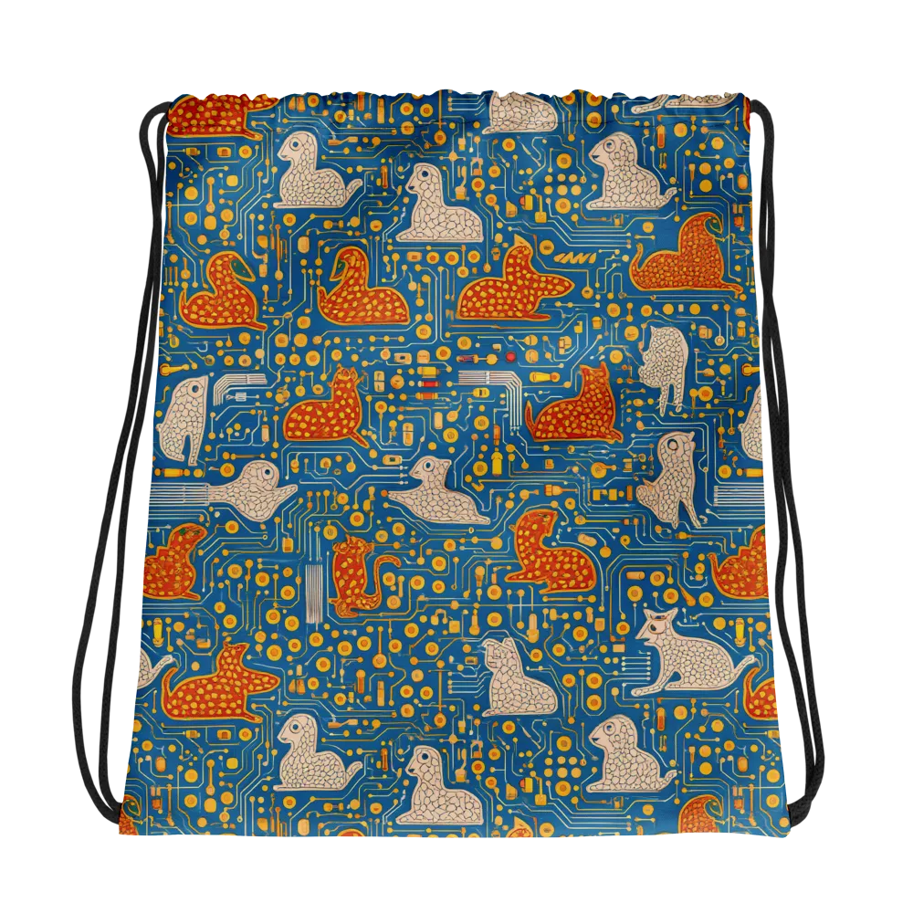 Copper Circuit Warren on Drawstring Bag — Photo