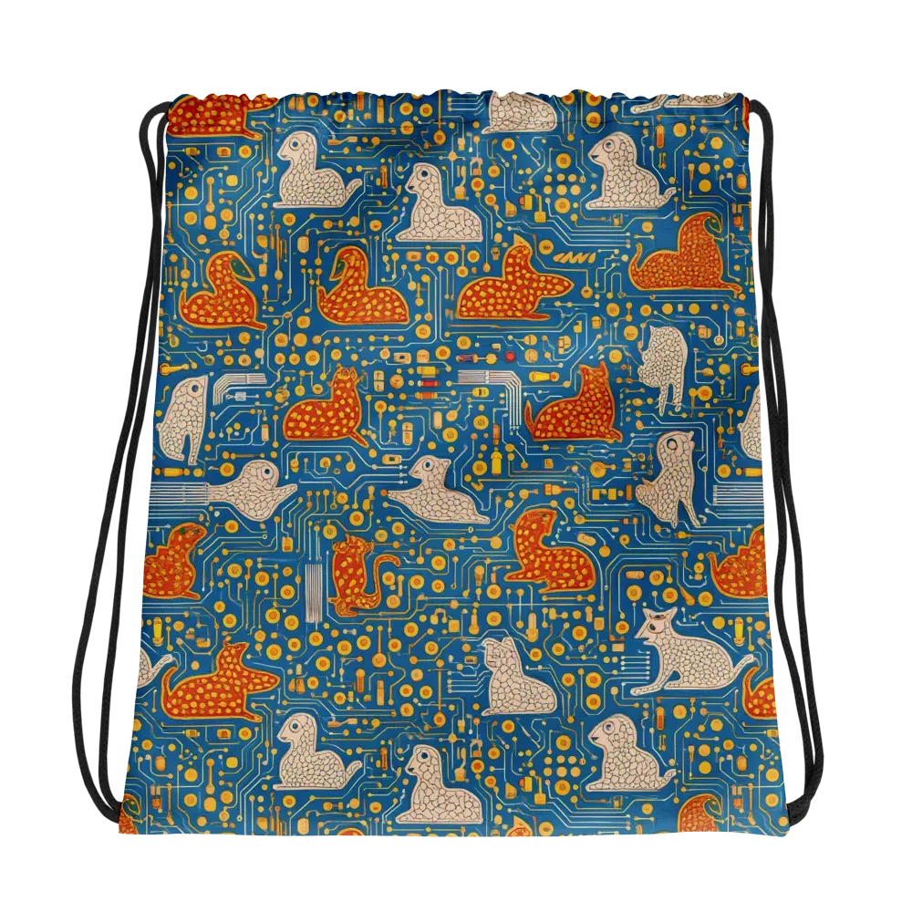 Copper Circuit Warren on Drawstring Bag — Photo